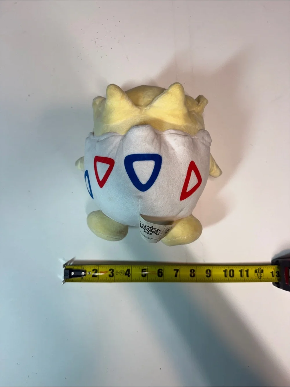 Pokemon Togepi Plush - Yellow, White with Red & Blue Accents